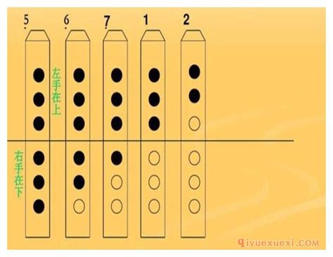 六孔竖笛指法 竖笛学习网