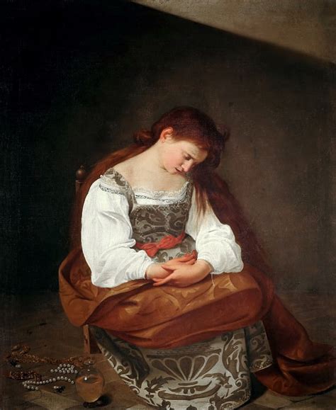 Penitent Magdalene Michelangelo Merisi Da Caravaggio