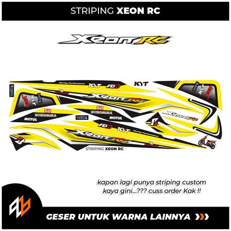 Jual Striping Xeon Rc Racing Stock Decals Stiker Motor Yamaha Xeon Rc