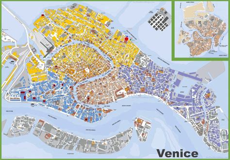 Venice Maps - Top Tourist Attractions - Free, Printable City Street Map ...