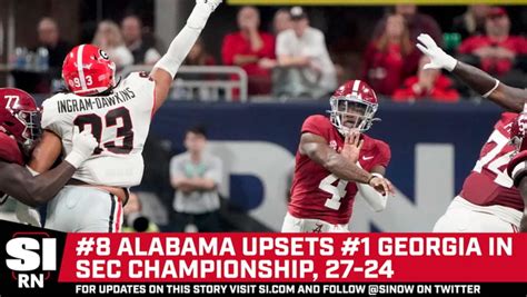 Alabama Upsets Georgia In Sec Championship - One News Page VIDEO