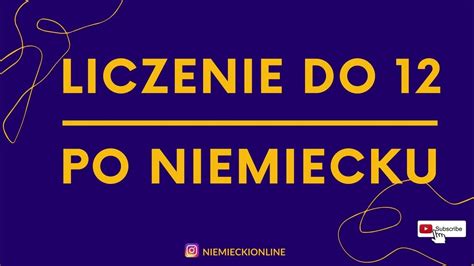 Liczenie Do 12 Po Niemiecku Liczby Do 12 Liczebniki Po Niemiecku Nauka