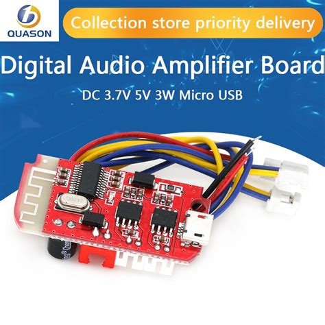 Placa Amplificadora De Audio Digital 3 7 V CC 5V 3W Doble Placa