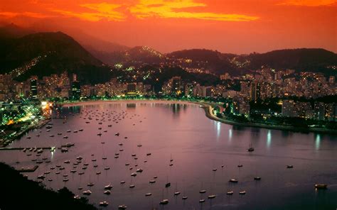 Rio De Janeiro At Night 84321 : Wallpapers13.com