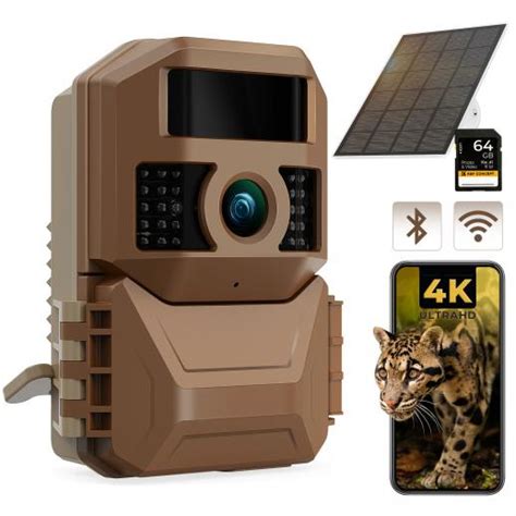 Solar Hd Wifi Camera Mp K G Mah Rechargeable Battery W