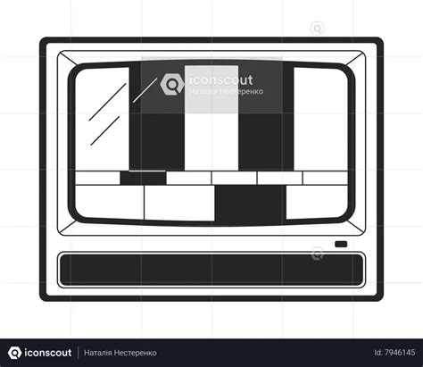 Best Broken old tv Illustration download in PNG & Vector format