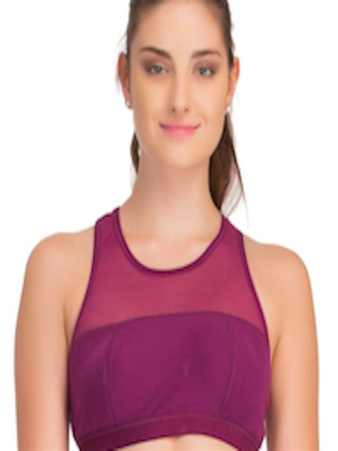 Buy Clovia Purple Full Coverage Sports Bra BR0586P15 - Bra for Women 1374067 | Myntra