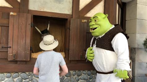 Talking Donkey And Shrek Meet And Greet Universal Studios Orlando