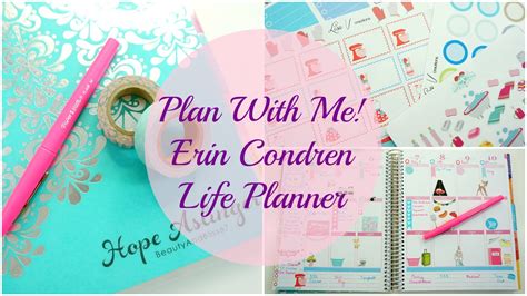 Plan With Me Erin Condren Life Planner Youtube