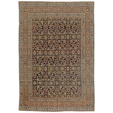 Oversized Th Century Persian Kirman Botanic Wool Rug By Doris Leslie