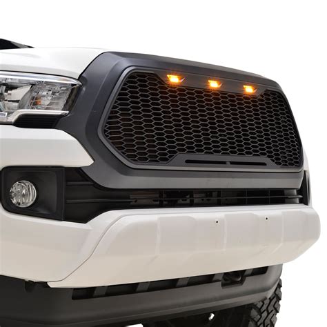 16 23 Toyota Tacoma Matte Black Abs Led Impulse Mesh Grille 41 0171mb Paramount Automotive