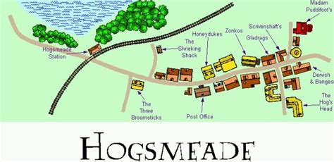 Map of Hogsmead. Festa Harry Potter, Harry Potter Pin, Harry Potter ...