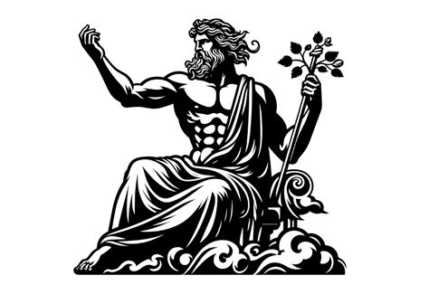 Greek Mythology God Zeus Png Mythology Graphic By Artful Assetsy · Creative Fabrica