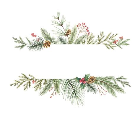 Christmas Holly Border Vector Images (over 13,000)