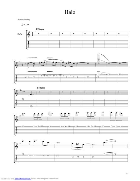 Halo 2 Theme Guitar Pro Tab By Halo