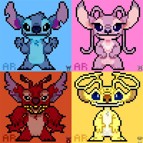 Lilo Stitch Disney Pixel Art Pattern Lilo Y Stitch Dibujo Lilo Og