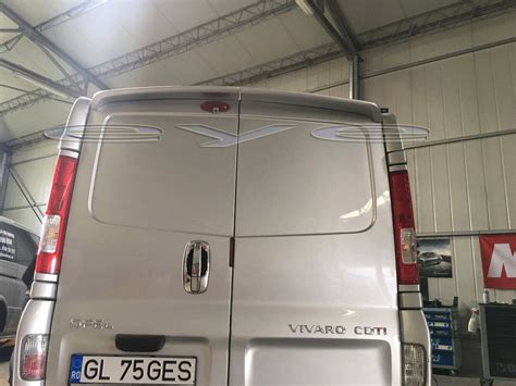 Opel Vivaro Renault Trafic Compatible Primastar Barn Doors Rear Spoiler