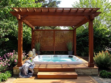 11 Backyard Hot Tub Privacy Ideas InPics Solutions