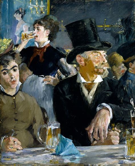 Edouard Manet At the Café Arte impressionista Manet Edouard manet