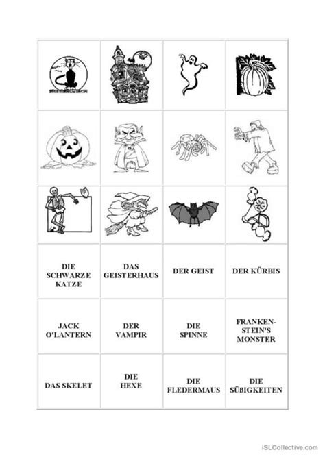 Halloween Deutsch Daf Arbeitsbl Tter Pdf Doc