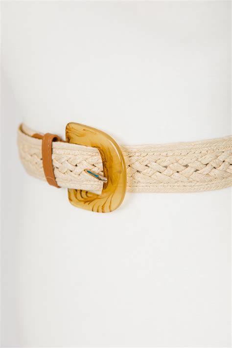 Lucite Braided Straw Belt New Arrivals The Blue Door Boutique