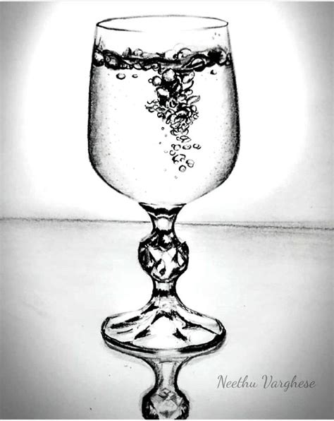 Glass Realistic Drawing by ladyvibgyor on DeviantArt