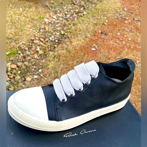 Rick Owens Drkshdw Black Jumbo Lace Low Ramones Men S Gem