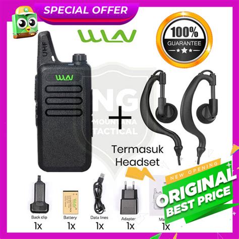 Promo WLN WINLAN HT Walkie Talkie KD C1 UHF Full Set Single Tanpa