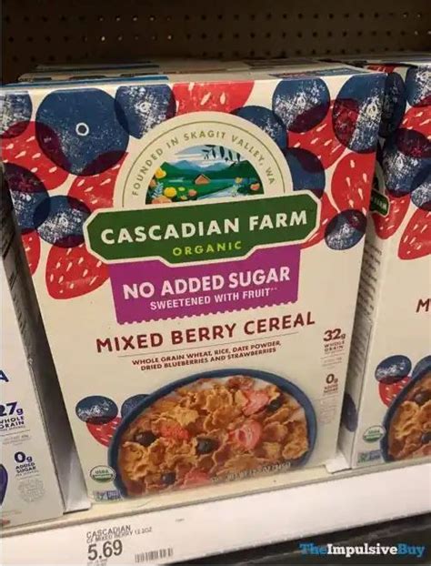 Cascadian Farm No Sugar Added Mixed Berry Cereal In Berry Cereal