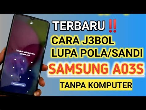 Cara Reset Hp Samsung A03S Lupa Pola Tanpa Komputer Hp Samsung Lupa