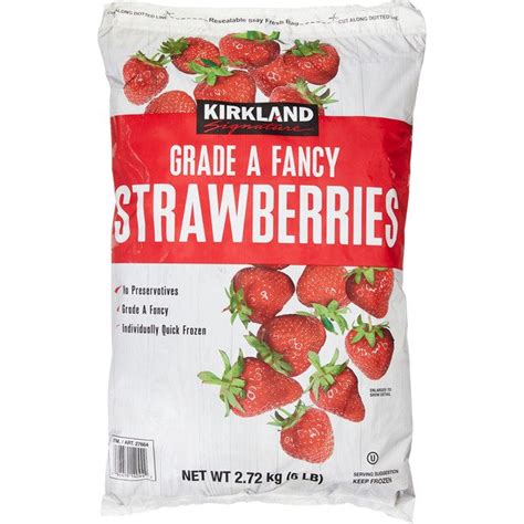 Kirkland Signature Frozen Whole Strawberries 6 Lb Costco Food Database