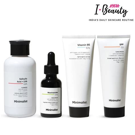 Minimalist Daily Skincare Routine For Oily And Acne Prone Skin Csms Combo