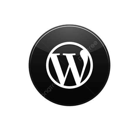 Ikon Alt Wordpress Dalam Gaya Sederhana Dengan Latar Belakang Putih