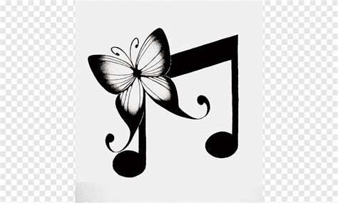 Musical Note Logo Music Note Logo Monochrome Flower Png PNGEgg