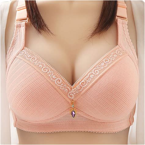 Amdwov Bras No Padding Women S Thin And Seamless Large Chest Breathable And Comfortable Bra Most