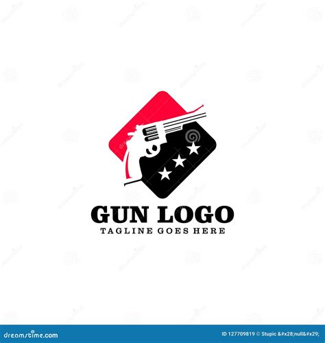 Vetor Criativo Art Logo Do Projeto Do Logotipo Da Arma Ilustração Stock