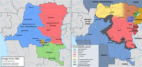 Fifty years of territorial control from the Congo Crisis (1961) to the ...