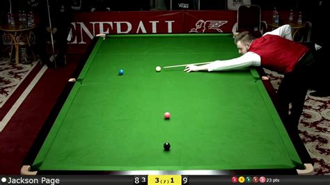 Snooker U18 1 2 Final Jackson Page Vs Umut Dikme YouTube