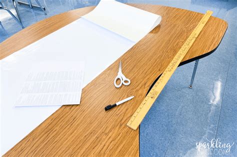 DIY Classroom Whiteboard Table - Sparkling in Second Grade