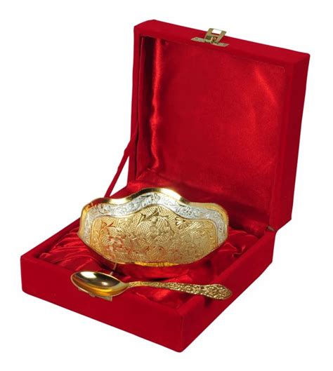 Brass Dry Fruit Gold And Silver Plated Bowl Set At Rs 140 Piece In