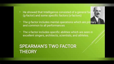 Spearman S Two Factor Theory Of Intelligence I Plus Two I Degree I Pgi