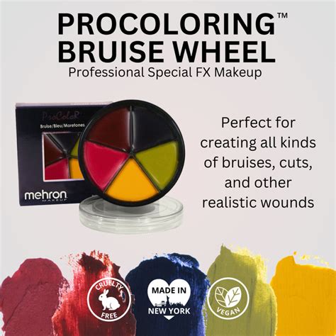 Mehron ProColoRing Bruise Paleta moratones Noëlle Makeup Beauty