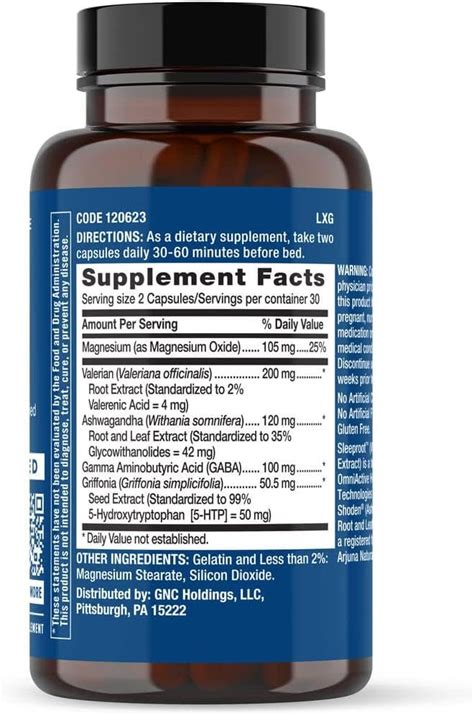 Gnc Preventive Nutrition Sleep Support 60 Capsules Review