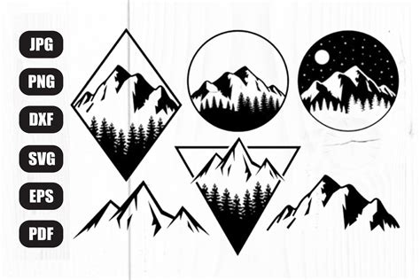 Plakat Mountain Svg Mountains Svg Mountain Clipart Mountain Silhouette