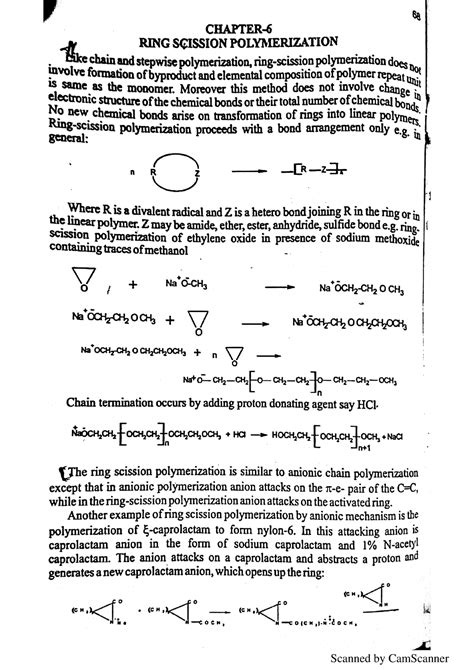 Ring scission 2020-03-13 - Chemistry - Studocu