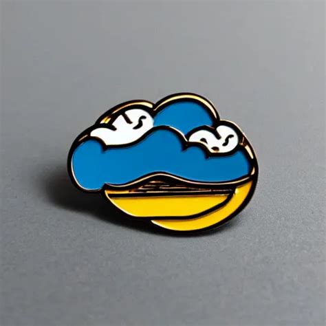 Clouds Enamel Pin Style Of Alumandink Stable Diffusion OpenArt