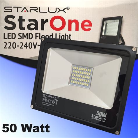 Jual Lampu Sorot Lampu Tembak LED SMD 50 Watt Putih Kuning StarOne