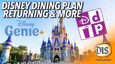 Disney Dining Plan Returning Park Reservations Saying Goodbye More