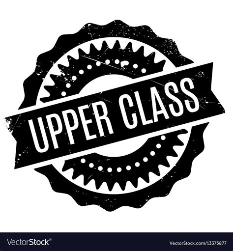 Upper Class Rubber Stamp Royalty Free Vector Image