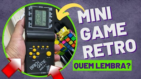 COMPREI UM MINI GAME 9999 RETRO BRICK GAME NOSTALGIA YouTube